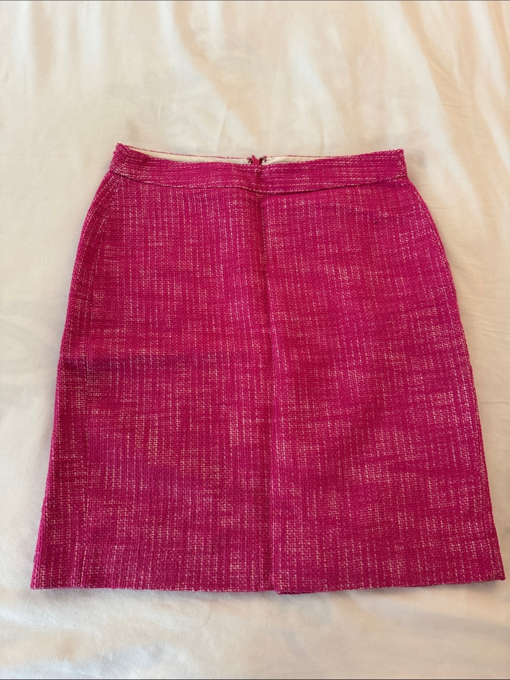 Banana Republic Fuchsia Tweed Pencil Skirt